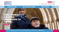 Desktop Screenshot of dignityindying.org.uk